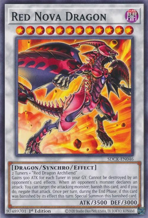 Red Nova Dragon [SDCK-EN046] Common - for just $0.10! 
