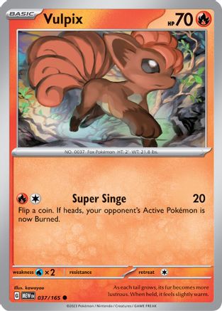 Vulpix 037/165 - SV Scarlet & Violet 151 - for just $0.08! 