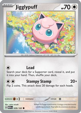 Jigglypuff 039/165 - SV Scarlet & Violet 151 - for just $0.10! 
