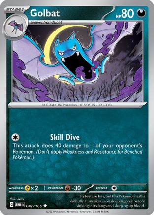 Golbat 042/165 - SV Scarlet & Violet 151 - for just $0.08! 