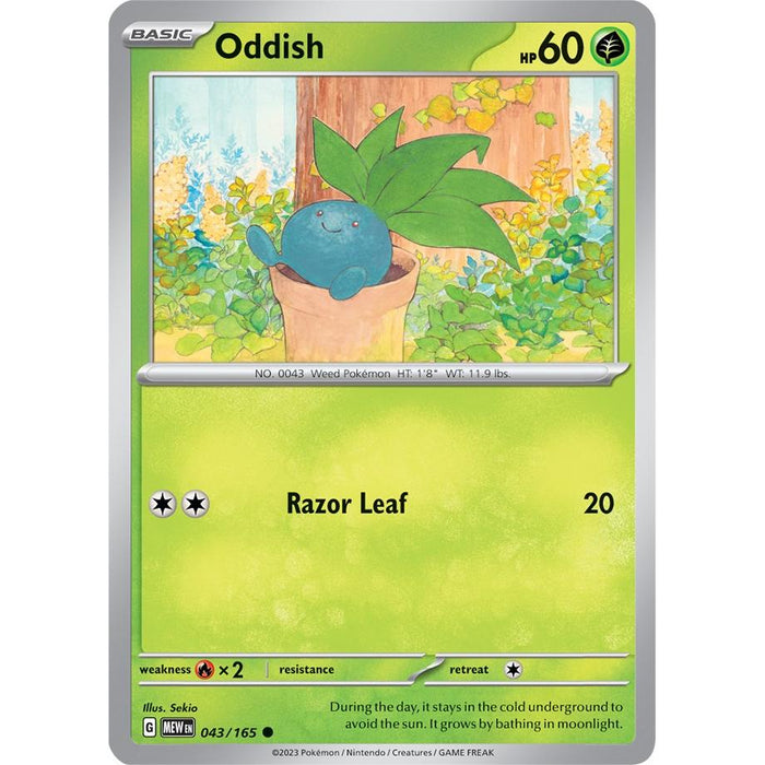 Oddish (043/165) [Scarlet & Violet: 151] - Just $0.10! Shop now at Retro Gaming of Denver