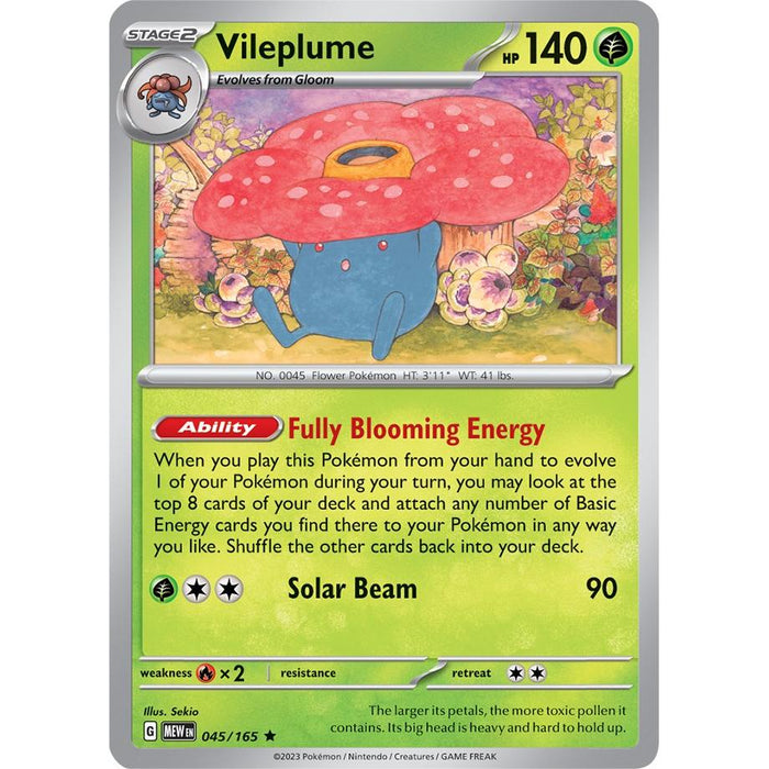 Vileplume (045/165) [Scarlet & Violet: 151] - Just $0.05! Shop now at Retro Gaming of Denver