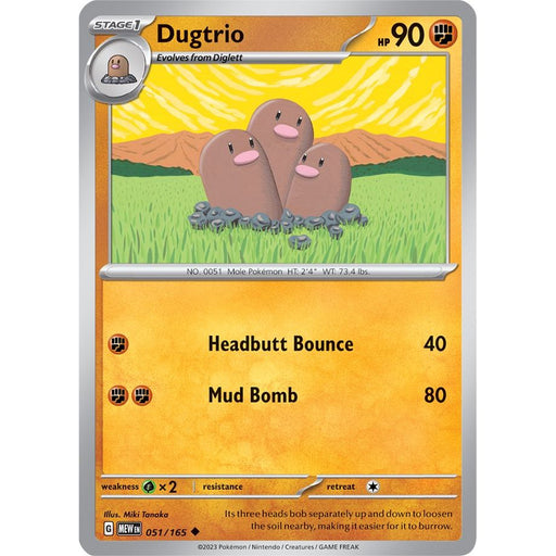 Dugtrio (051/165) [Scarlet & Violet: 151] - Just $0.05! Shop now at Retro Gaming of Denver