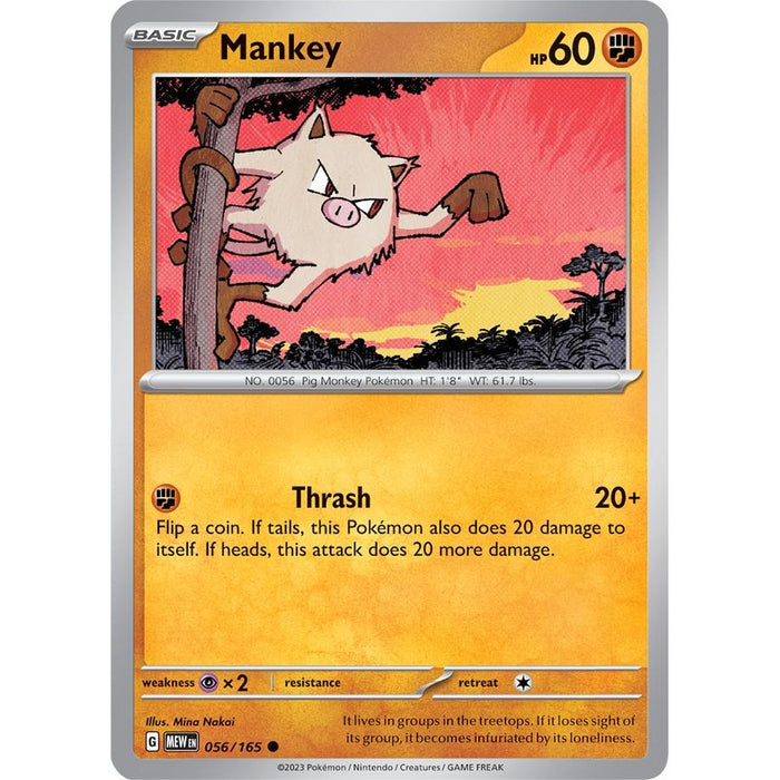 Mankey (056/165) [Scarlet & Violet: 151] - Just $0.04! Shop now at Retro Gaming of Denver