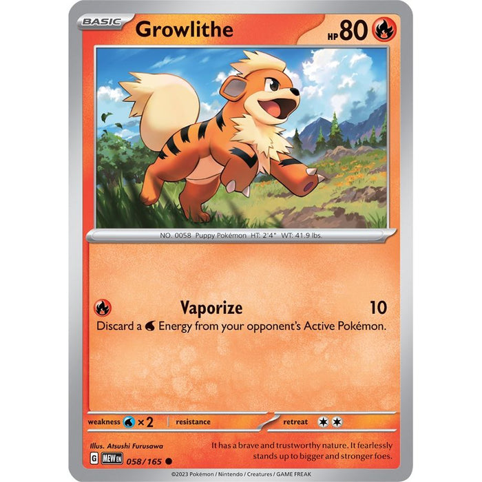 Growlithe (058/165) [Scarlet & Violet: 151] - Just $0.10! Shop now at Retro Gaming of Denver