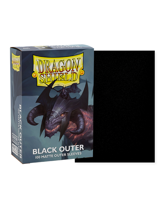 Dragon Shield: 100ct Outer Sleeves - Matte Black (Standard) - Just $8.95! Shop now at Retro Gaming of Denver