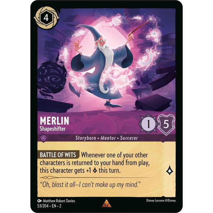 Merlin - Shapeshifter (53/204) [Rise of the Floodborn] - Just $0.15! Shop now at Retro Gaming of Denver