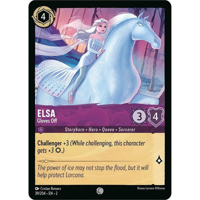 Elsa - Gloves Off (39/204) [Rise of the Floodborn] - Just $0.05! Shop now at Retro Gaming of Denver