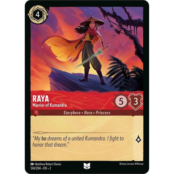 Raya - Warrior of Kumandra (124/204) [Rise of the Floodborn] - Just $0.05! Shop now at Retro Gaming of Denver