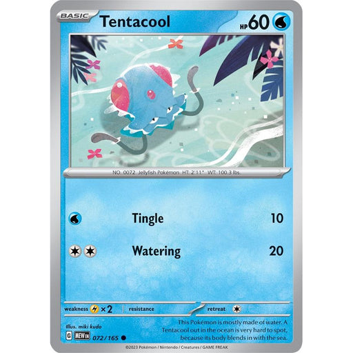 Tentacool (072/165) [Scarlet & Violet: 151] - Just $0.04! Shop now at Retro Gaming of Denver