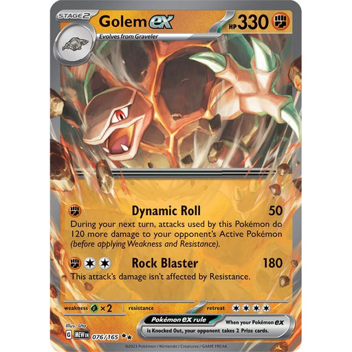 Golem ex (076/165) [Scarlet & Violet: 151] - Just $0.65! Shop now at Retro Gaming of Denver