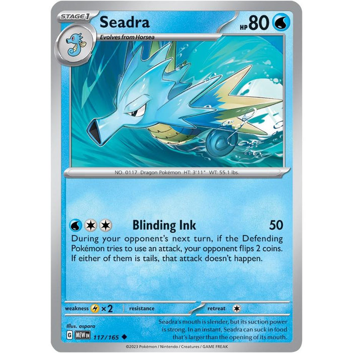 Seadra (117/165) [Scarlet & Violet: 151] - Just $0.10! Shop now at Retro Gaming of Denver