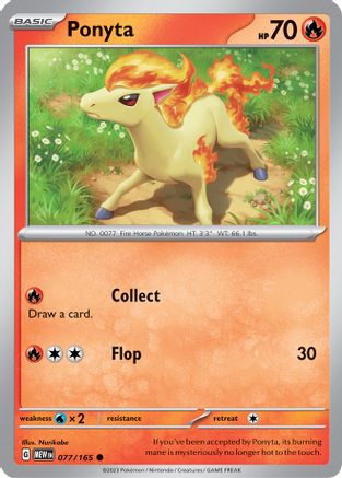 Ponyta 077/165 - SV Scarlet & Violet 151 - for just $0.08! 