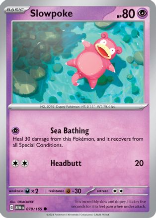 Slowpoke 079/165 - SV Scarlet & Violet 151 - for just $0.10! 
