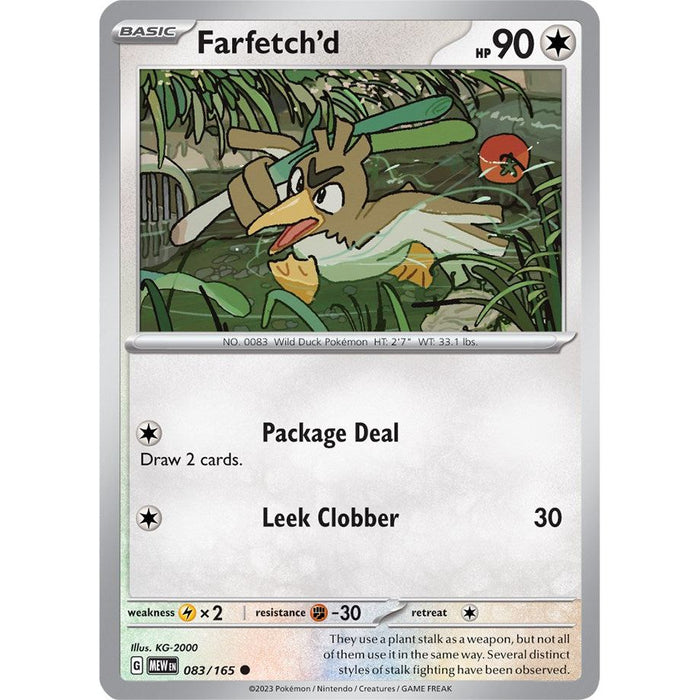 Farfetch'd (083/165) [Scarlet & Violet: 151] - Just $0.04! Shop now at Retro Gaming of Denver