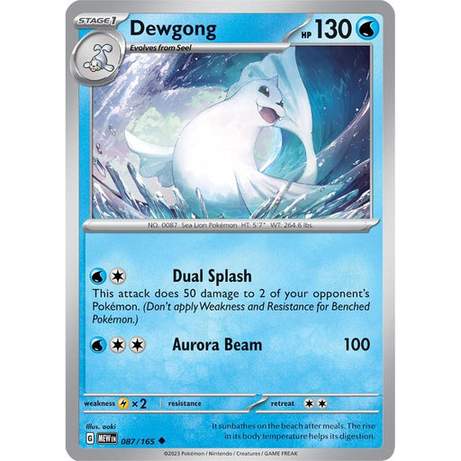 Dewgong (087/165) [Scarlet & Violet: 151] - Just $0.05! Shop now at Retro Gaming of Denver