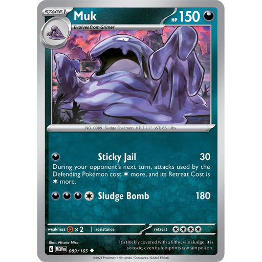 Muk (089/165) [Scarlet & Violet: 151] - Just $0.04! Shop now at Retro Gaming of Denver