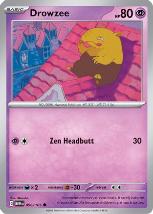 Drowzee 096/165 - SV Scarlet & Violet 151 - for just $0.05! 