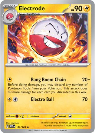 Electrode 101/165 - SV Scarlet & Violet 151 Holofoil - for just $0.10! 