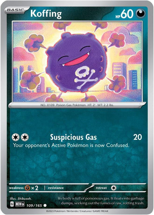 Koffing (109/165) [Scarlet & Violet: 151] - for just $0.10! 