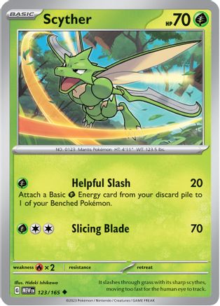 Scyther 123/165 - SV Scarlet & Violet 151 - for just $0.12! 