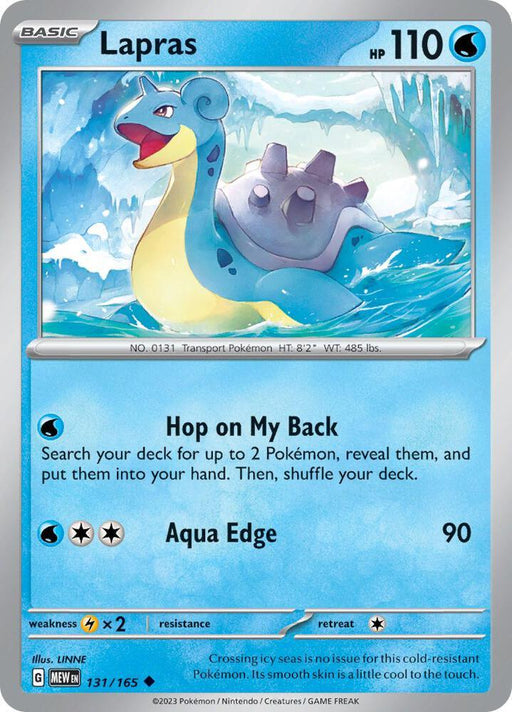 Lapras (131/165) [Scarlet & Violet: 151] - for just $0.10! 