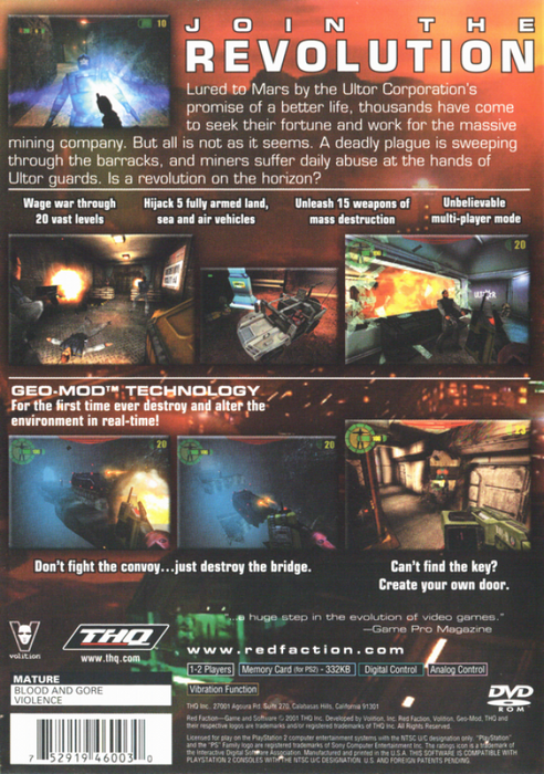 Red Faction [Greatest Hits] – PlayStation 2 (PS2) - for just $6.99! 