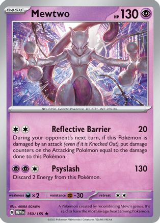 Mewtwo 150/165 - SV Scarlet & Violet 151 Holofoil - for just $0.30! 