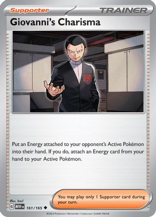 Giovanni's Charisma 161/165 - SV Scarlet & Violet 151 - for just $0.10! 