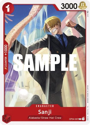 Sanji (007) (OP04-007) - Kingdoms of Intrigue - for just $0.08! 