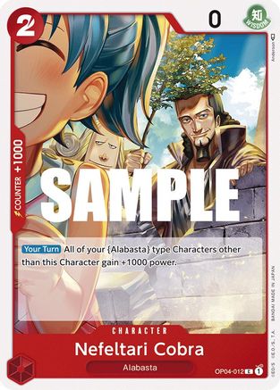 Nefeltari Cobra (OP04-012) - Kingdoms of Intrigue - for just $0.05! 