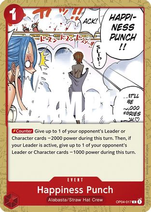 Happiness Punch (OP04-017) - Kingdoms of Intrigue - for just $0.08! 