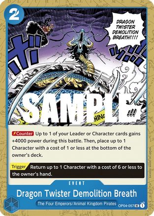 Dragon Twister Demolition Breath (OP04-057) - Kingdoms of Intrigue - for just $0.05! 