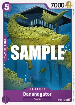 Bananagator (OP04-062) - Kingdoms of Intrigue - for just $0.05! 