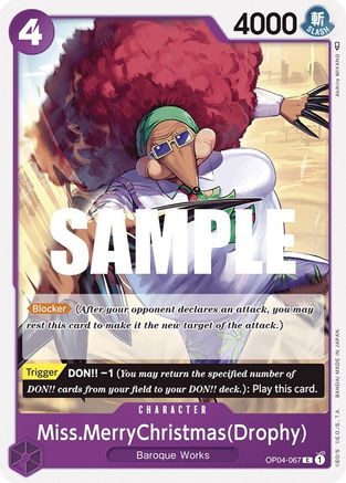 Miss.MerryChristmas(Drophy) (OP04-067) - Kingdoms of Intrigue - for just $0.05! 