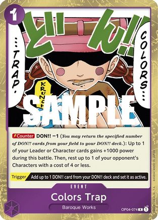 Colors Trap (OP04-074) - Kingdoms of Intrigue Foil - for just $0.05! 