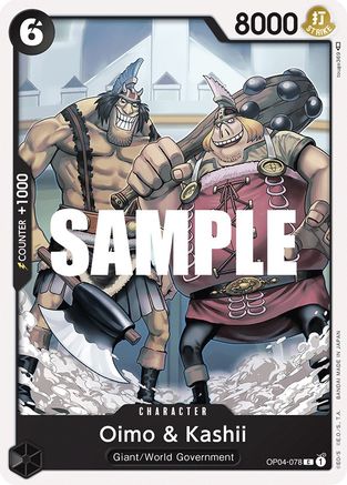 Oimo & Kashii (OP04-078) - Kingdoms of Intrigue - for just $0.05! 