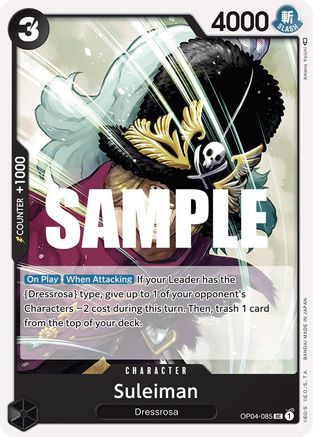 Suleiman (OP04-085) - Kingdoms of Intrigue - for just $0.05! 