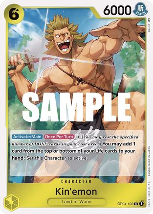 Kin'emon (OP04-102) - Kingdoms of Intrigue Foil - for just $0.05! 