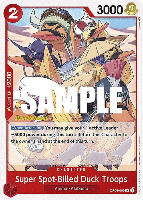 Super Spot-Billed Duck Troops [Kingdoms of Intrigue Pre-Release Cards] - for just $2.55! 