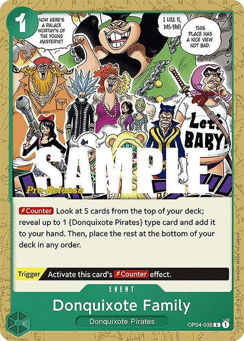 Donquixote Family [Kingdoms of Intrigue Pre-Release Cards] - for just $0.35! 