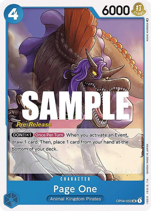 Page One [Kingdoms of Intrigue Pre-Release Cards] - for just $0.35! 