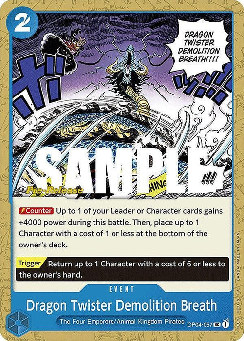 Dragon Twister Demolition Breath [Kingdoms of Intrigue Pre-Release Cards] - for just $0.55! 