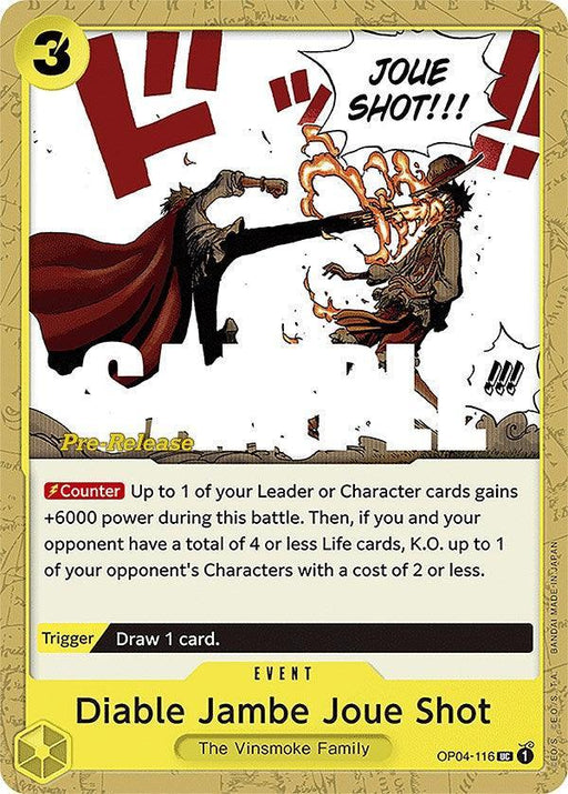 Diable Jambe Joue Shot [Kingdoms of Intrigue Pre-Release Cards] - for just $0.60! 