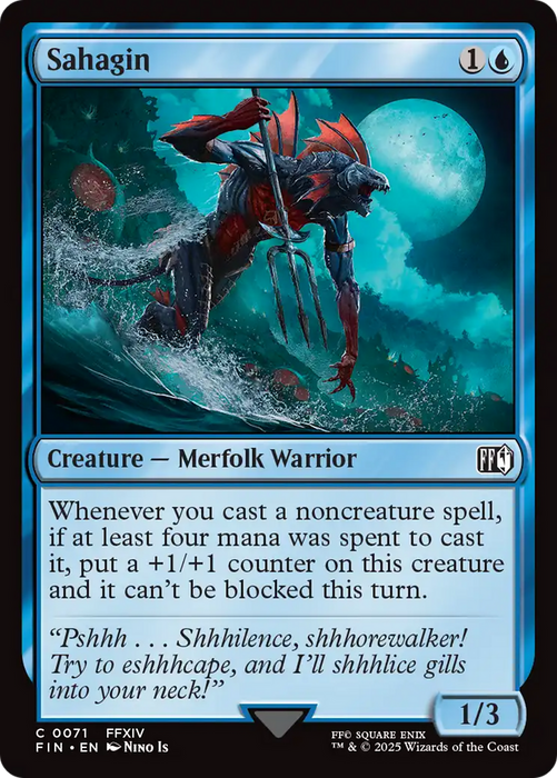 Sahagin (FIN-071) - FINAL FANTASY Foil - for just $0.02! 