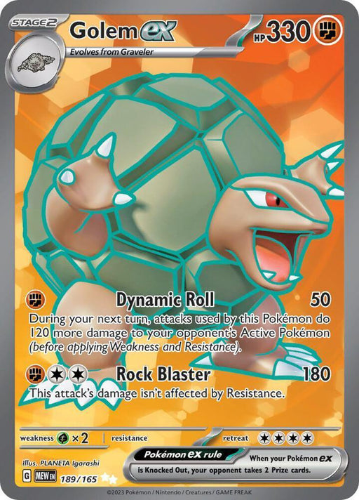Golem ex (189/165) [Scarlet & Violet: 151] - for just $3.30! 