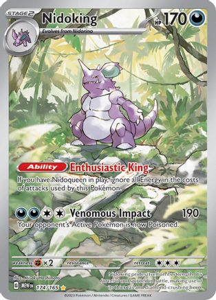 Nidoking 174/165 - SV Scarlet & Violet 151 Holofoil - for just $8.99! 