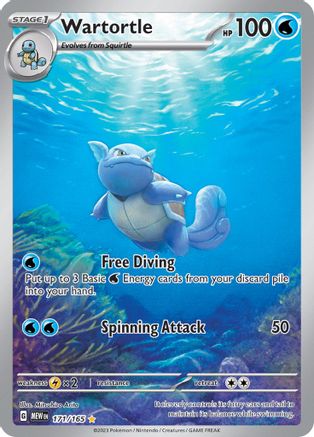Wartortle 171/165 - SV Scarlet & Violet 151 Holofoil - for just $15.38! 