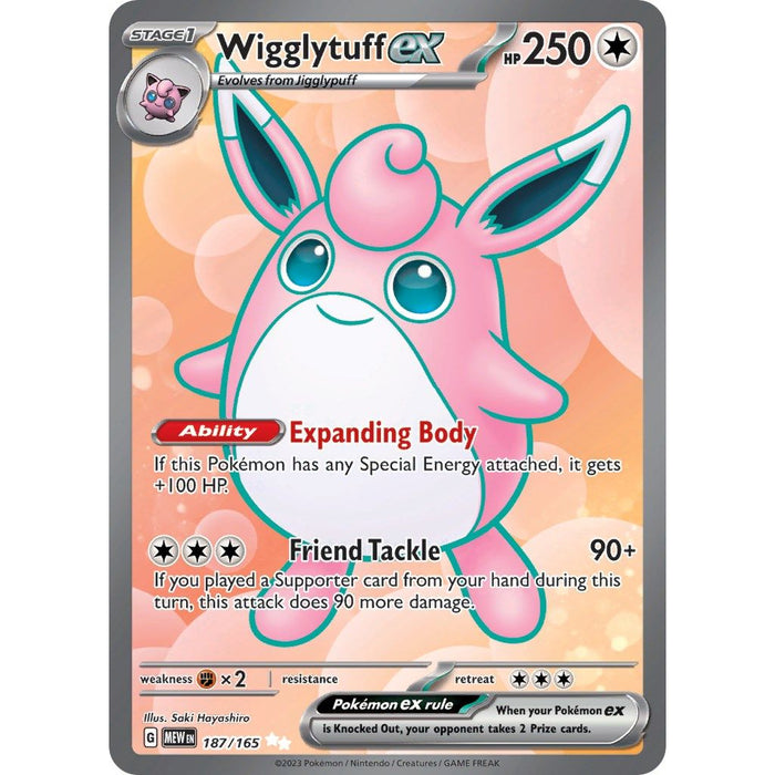 Wigglytuff ex (187/165) [Scarlet & Violet: 151] - Just $5.20! Shop now at Retro Gaming of Denver