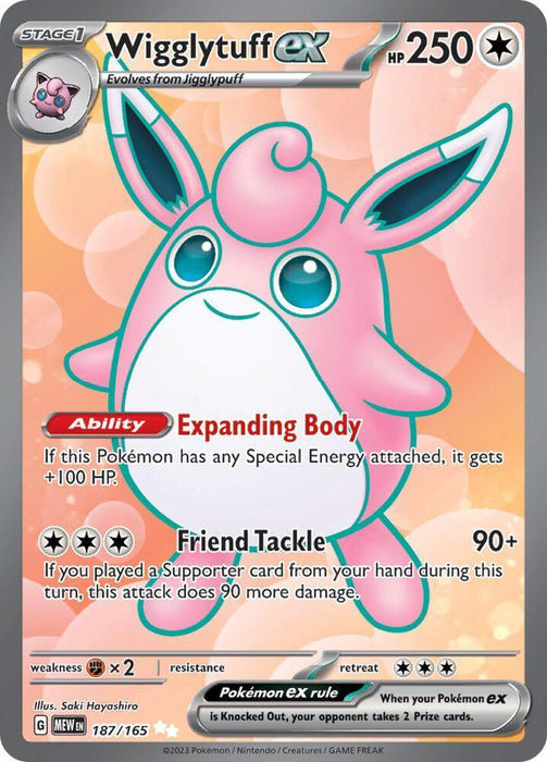 Wigglytuff ex (187/165) [Scarlet & Violet: 151] - for just $3.85! 